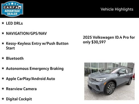 Used 2025 Volkswagen ID.4 Pro AWD/4WD image 4