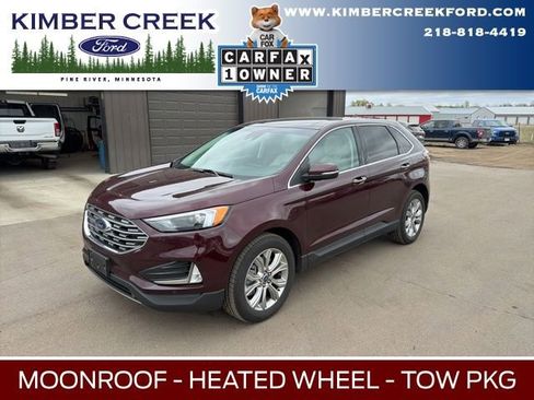 Used 2022 Ford Edge Titanium w/ Class II Trailer Tow Package AWD/4WD image 1