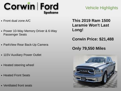Used 2019 RAM 1500 Laramie RWD image 6
