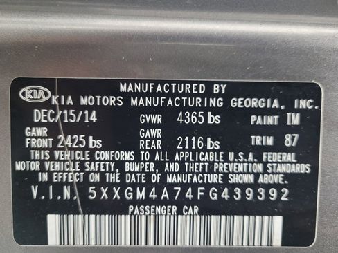 Used 2015 Kia Optima LX image 33