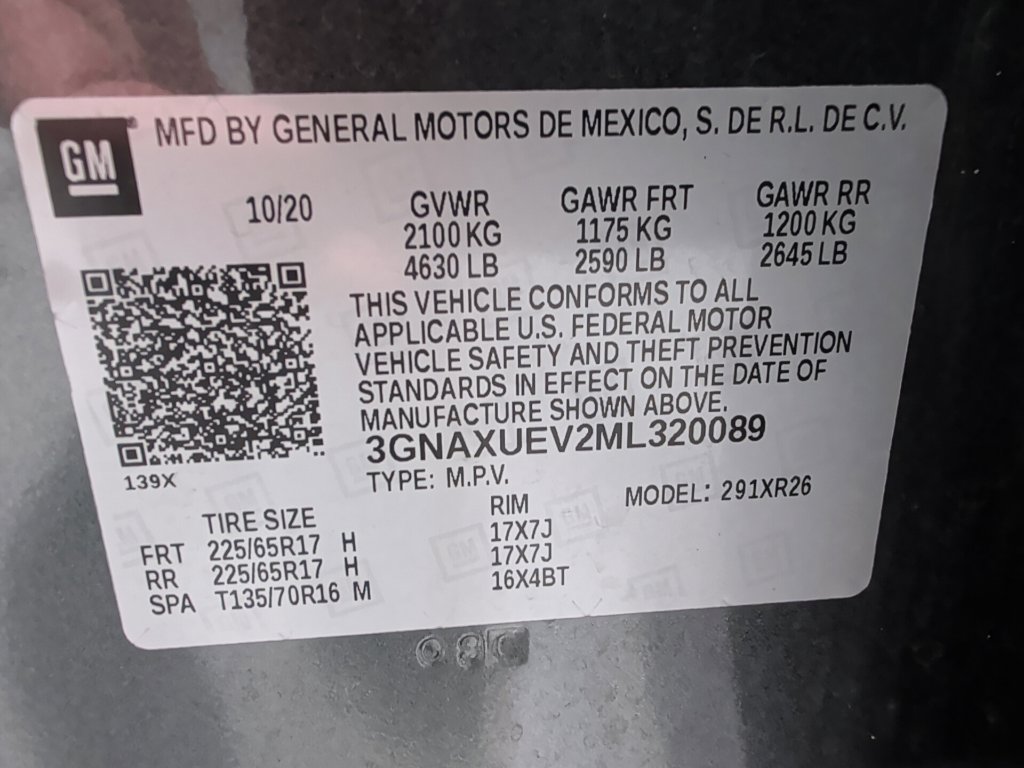 Used 2021 Chevrolet Equinox LT AWD/4WD image 3