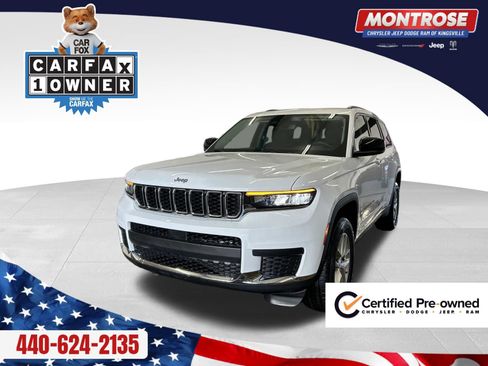 Certified 2022 Jeep Grand Cherokee L Laredo w/ Luxury Tech Group I AWD/4WD image 1