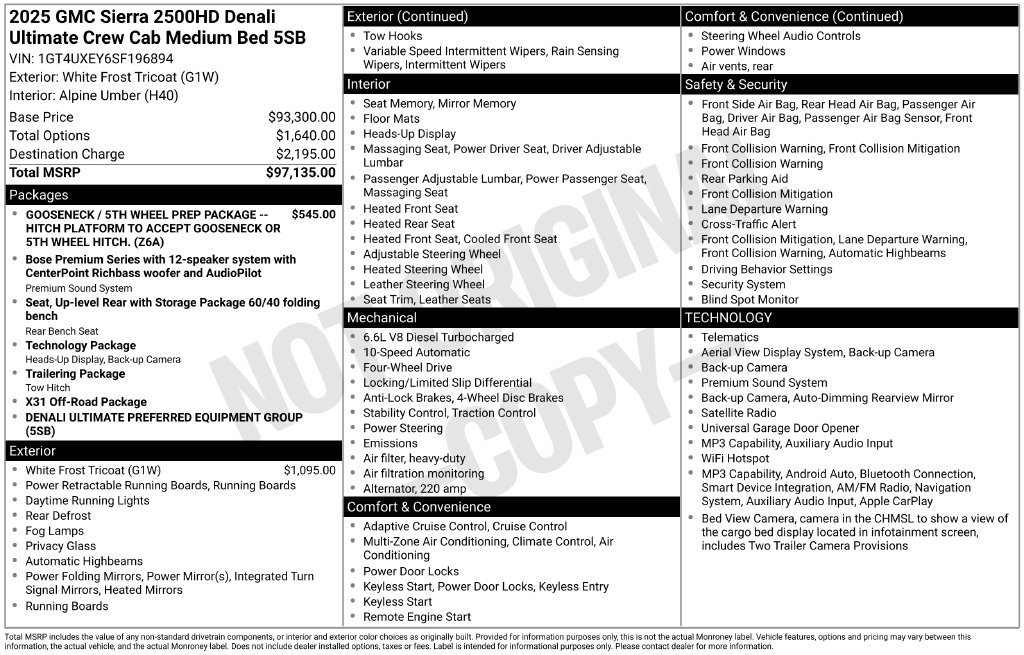 Certified 2025 GMC Sierra 2500 Denali Ultimate AWD/4WD image 21