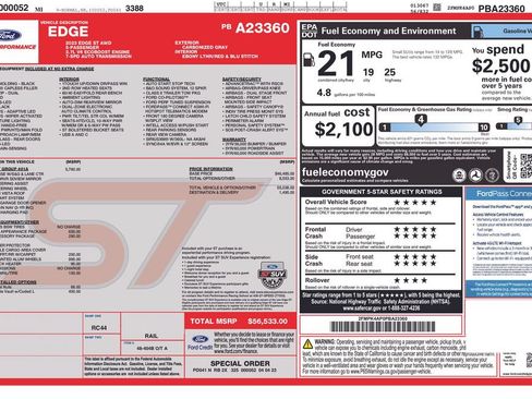 Used 2023 Ford Edge ST w/ Equipment Group 401A AWD/4WD image 10