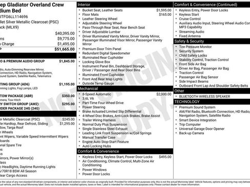 Used 2020 Jeep Gladiator Overland AWD/4WD image 31