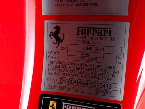 Certified 2017 Ferrari 488 Spider RWD image 70