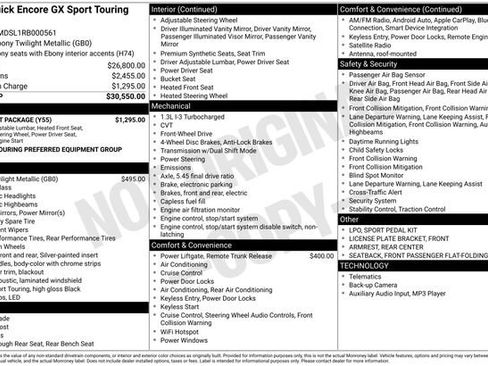 Used 2024 Buick Encore GX Sport Touring w/ Comfort Package image 6