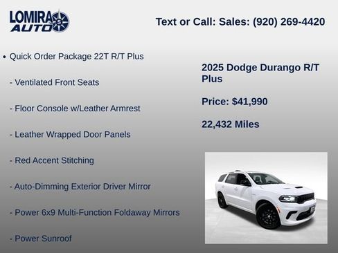 Used 2025 Dodge Durango R/T AWD/4WD image 8