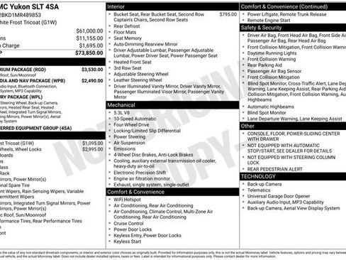 Used 2021 GMC Yukon SLT w/ SLT Premium Package image 2