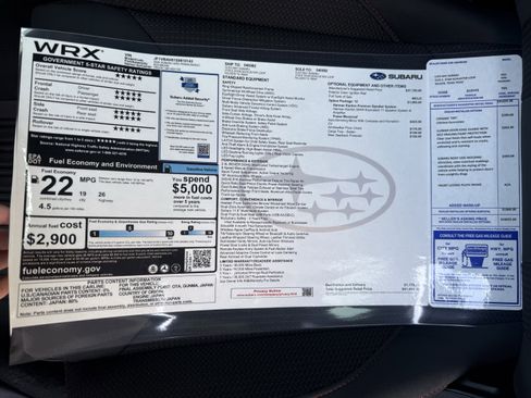 New 2025 Subaru WRX Premium image 31