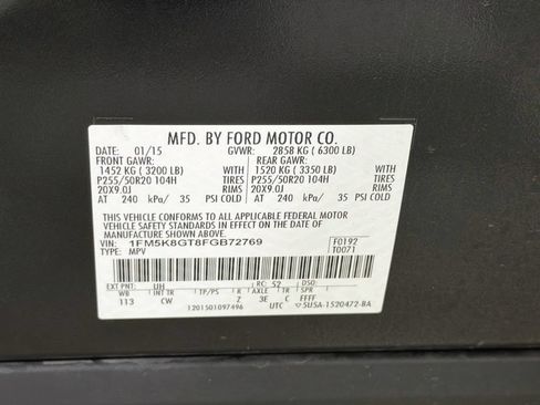 Used 2015 Ford Explorer Sport w/ Equipment Group 401A AWD/4WD image 38