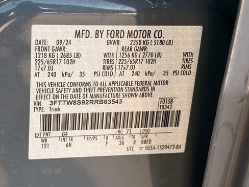 Used 2024 Ford Maverick Lariat w/ FX4 Off-Road Package AWD/4WD image 21