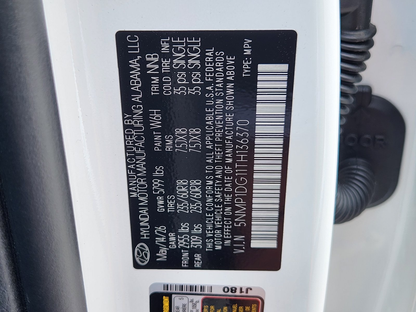 Certified 2026 Hyundai Santa Fe SE AWD/4WD image 14