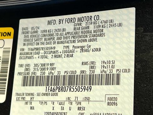 Used 2024 Ford Mustang Dark Horse w/ Dark Horse Handlin Package RWD image 30