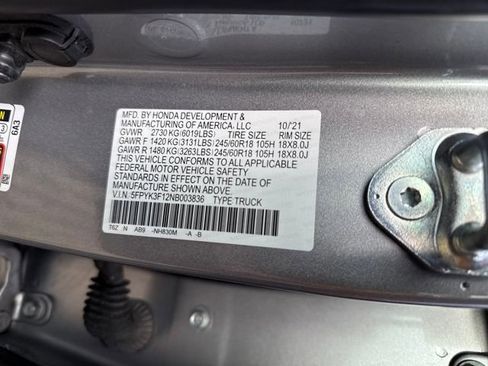 Certified 2022 Honda Ridgeline Sport image 17