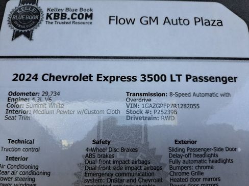 Used 2024 Chevrolet Express 3500 LT w/ LT Preferred Equipment Group RWD image 34