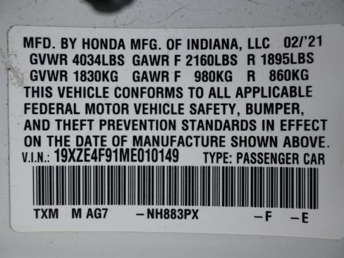 Used 2021 Honda Insight Touring image 36