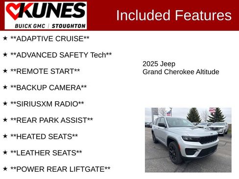 Used 2025 Jeep Grand Cherokee Altitude AWD/4WD image 2