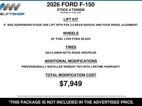 Used 2026 Ford F150 Lariat image 2