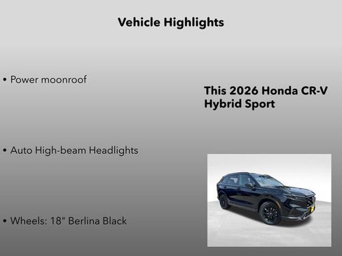 New 2026 Honda CR-V Sport image 5