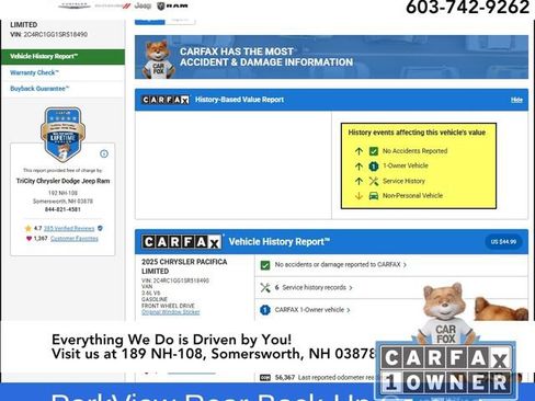 Used 2025 Chrysler Pacifica Limited image 14