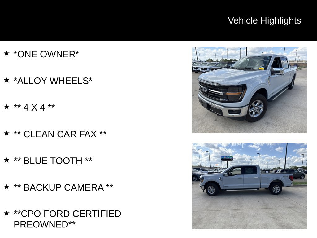 Used 2024 Ford F150 XLT w/ Equipment Group 302A MID AWD/4WD image 4