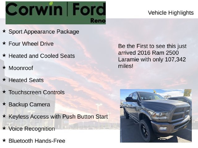 Used 2016 RAM 2500 Laramie w/ Sport Appearance Group AWD/4WD image 4