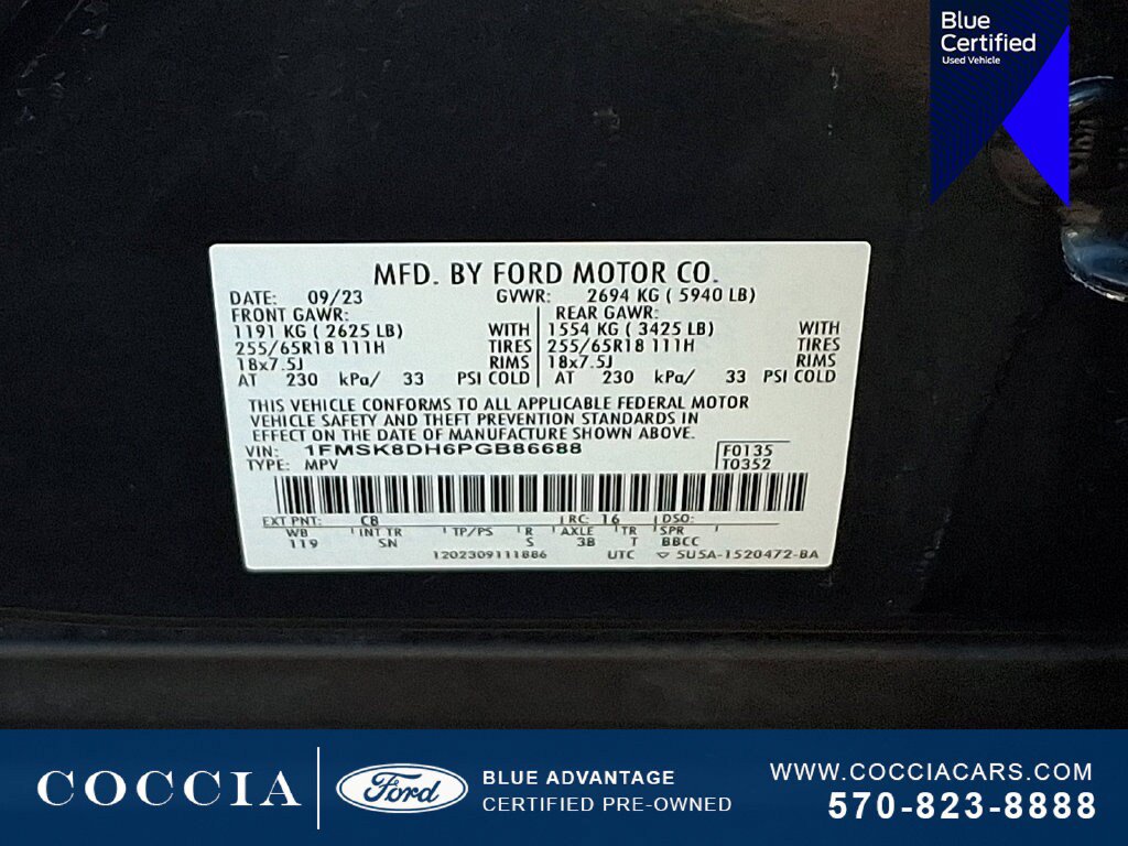 Certified 2023 Ford Explorer XLT w/ Equipment Group 202A AWD/4WD image 26