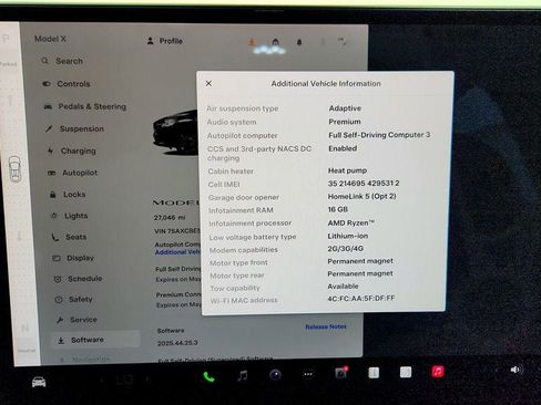 Used 2022 Tesla Model X AWD w/ 6 Seat Interior image 15