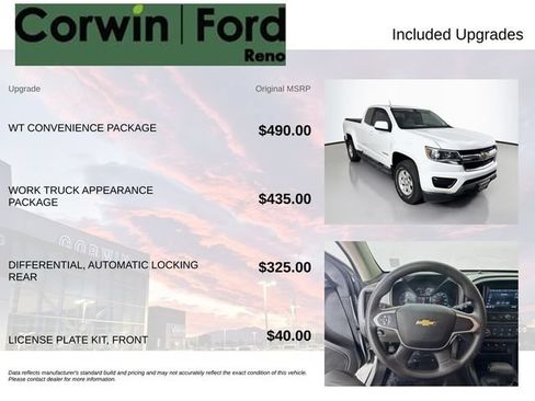 Used 2019 Chevrolet Colorado W/T w/ WT Convenience Package RWD image 3