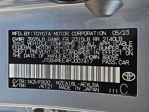 Used 2023 Toyota Corolla LE w/ Carpet Mat Package (TMS) FWD image 26