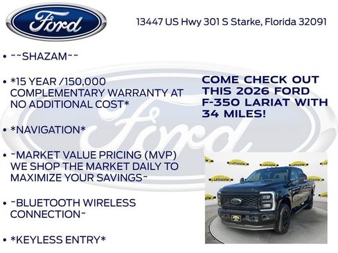 New 2026 Ford F350 Lariat w/ Black Appearance Package image 5