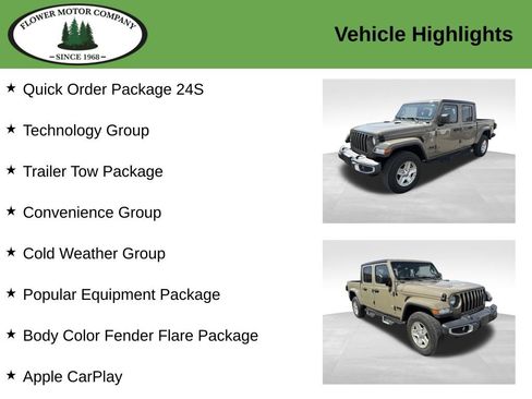 Used 2020 Jeep Gladiator Sport w/ Quick Order Package 24S AWD/4WD image 2