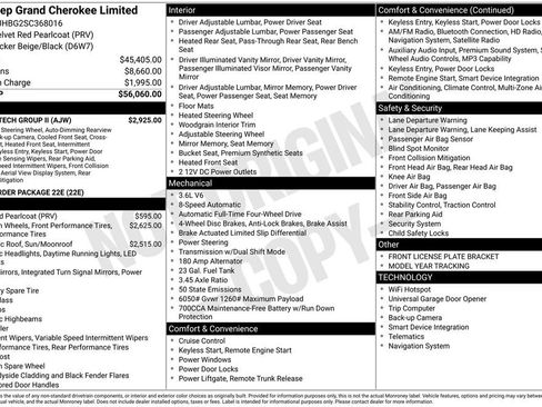 Certified 2025 Jeep Grand Cherokee Limited w/ Luxury Tech Group II AWD/4WD image 42