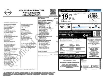 Used 2024 Nissan Frontier PRO-4X w/ Pro Convenience Package