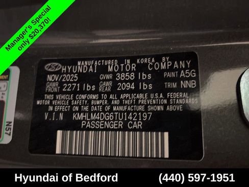 Certified 2026 Hyundai Elantra Sport FWD image 14