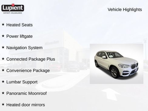 Used 2021 BMW X3 xDrive30i w/ Convenience Package AWD/4WD image 2