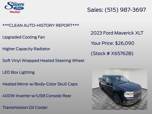 Used 2023 Ford Maverick XLT w/ Equipment Group 300A Standard AWD/4WD image 28