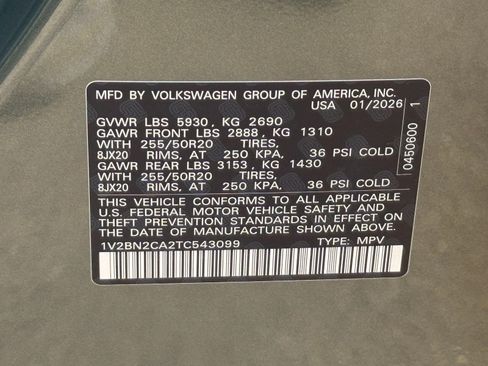 New 2026 Volkswagen Atlas SEL image 18