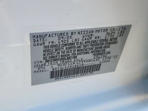 Certified 2025 Nissan Versa S w/ Trunk Package FWD image 15