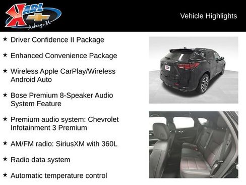 New 2026 Chevrolet Blazer RS w/ Driver Confidence II Package image 3