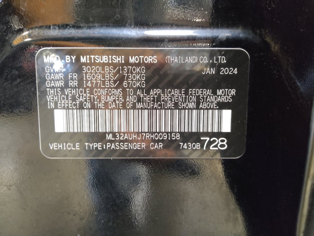 Used 2024 Mitsubishi Mirage ES FWD image 33