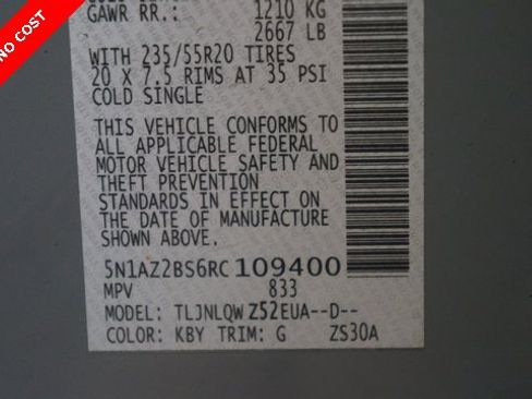 Used 2024 Nissan Murano SV w/ SV Midnight Edition Package image 92