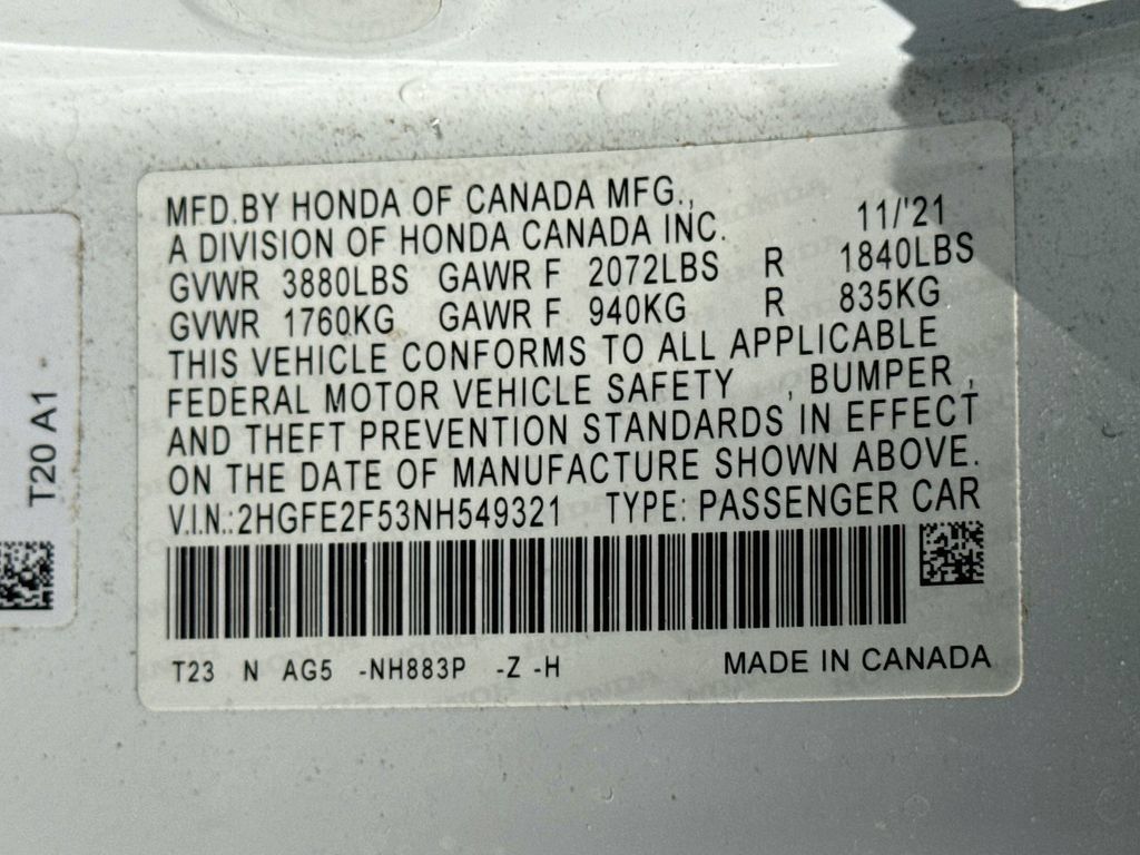 Used 2022 Honda Civic Sport image 38