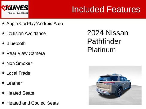 Used 2024 Nissan Pathfinder Platinum w/ Cargo Package AWD/4WD image 2