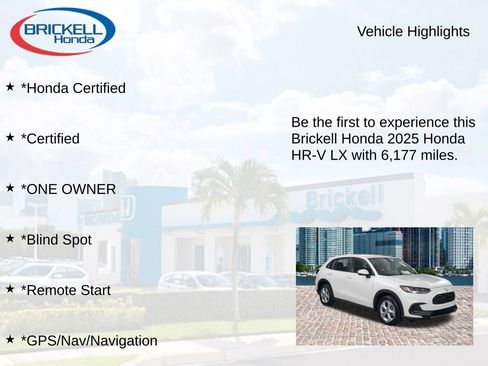 Used 2025 Honda HR-V LX image 9