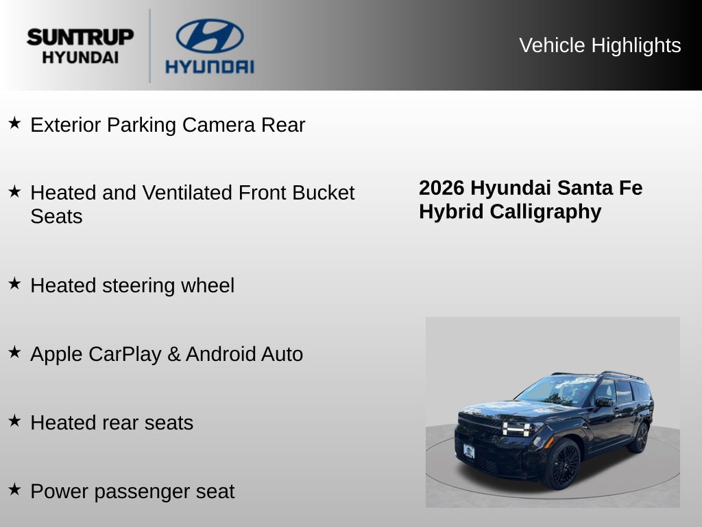 Certified 2026 Hyundai Santa Fe Calligraphy AWD/4WD image 16