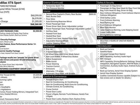 Used 2024 Cadillac XT6 Sport w/ Technology Package AWD/4WD image 6