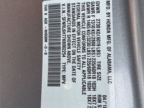 Used 2019 Honda Odyssey EX-L image 10