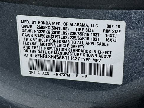 Used 2010 Honda Odyssey EX image 12